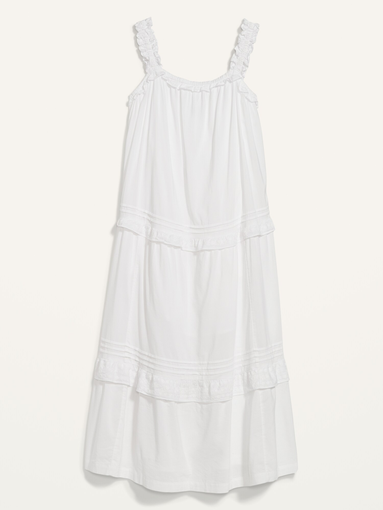 old navy sleeveless tiered swing dress