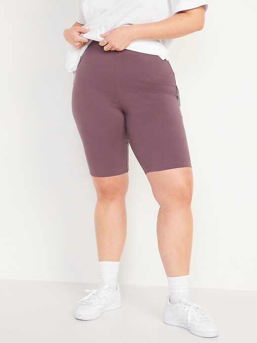 Image number 4 showing, Extra High-Waisted Long Biker Shorts for Women -- 10-inch inseam