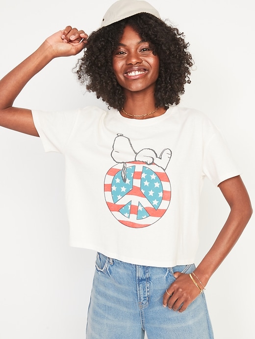 Licensed Pop Culture Graphic Cropped T-Shirt | Old Navy