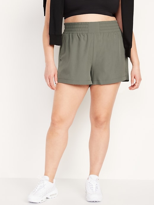 Image number 7 showing, High-Waisted StretchTech Shorts -- 4-inch inseam