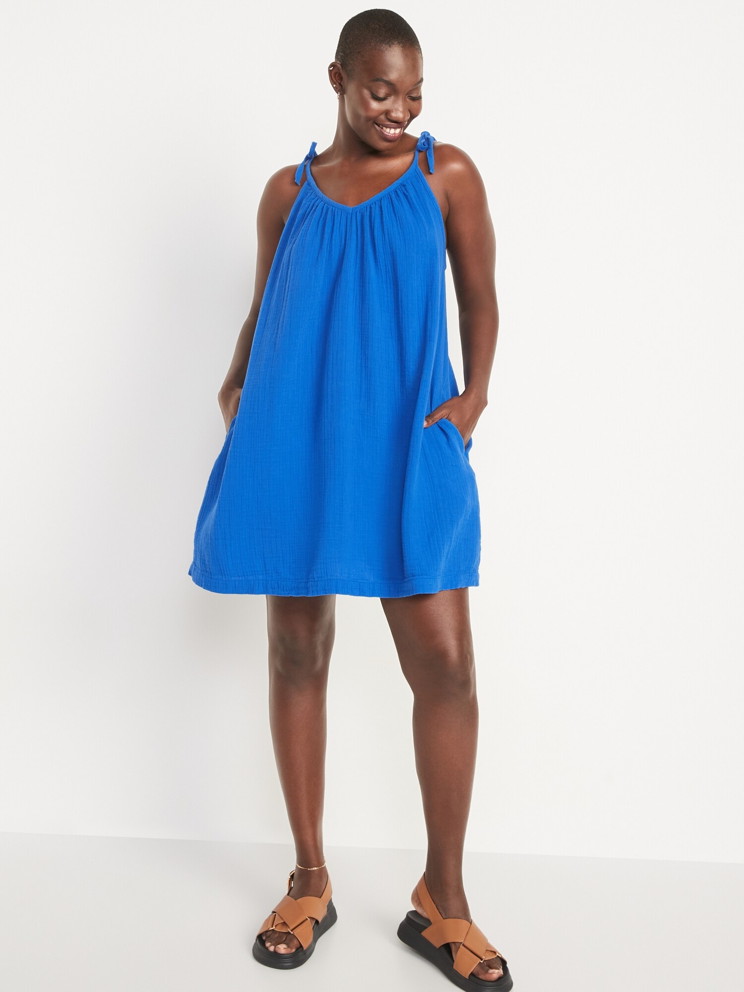 old navy blue swing dress