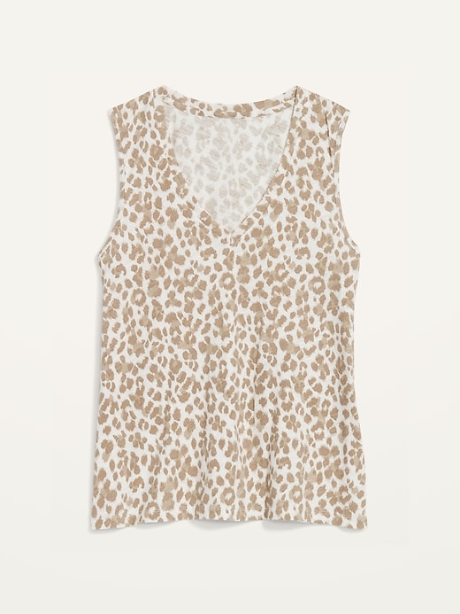 Image number 4 showing, EveryWear Leopard-Print Slub-Knit Tank Top for Women