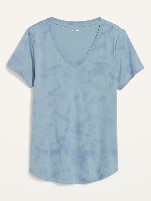 Image number 4 showing, EveryWear Tie-Dye V-Neck T-Shirt for Women