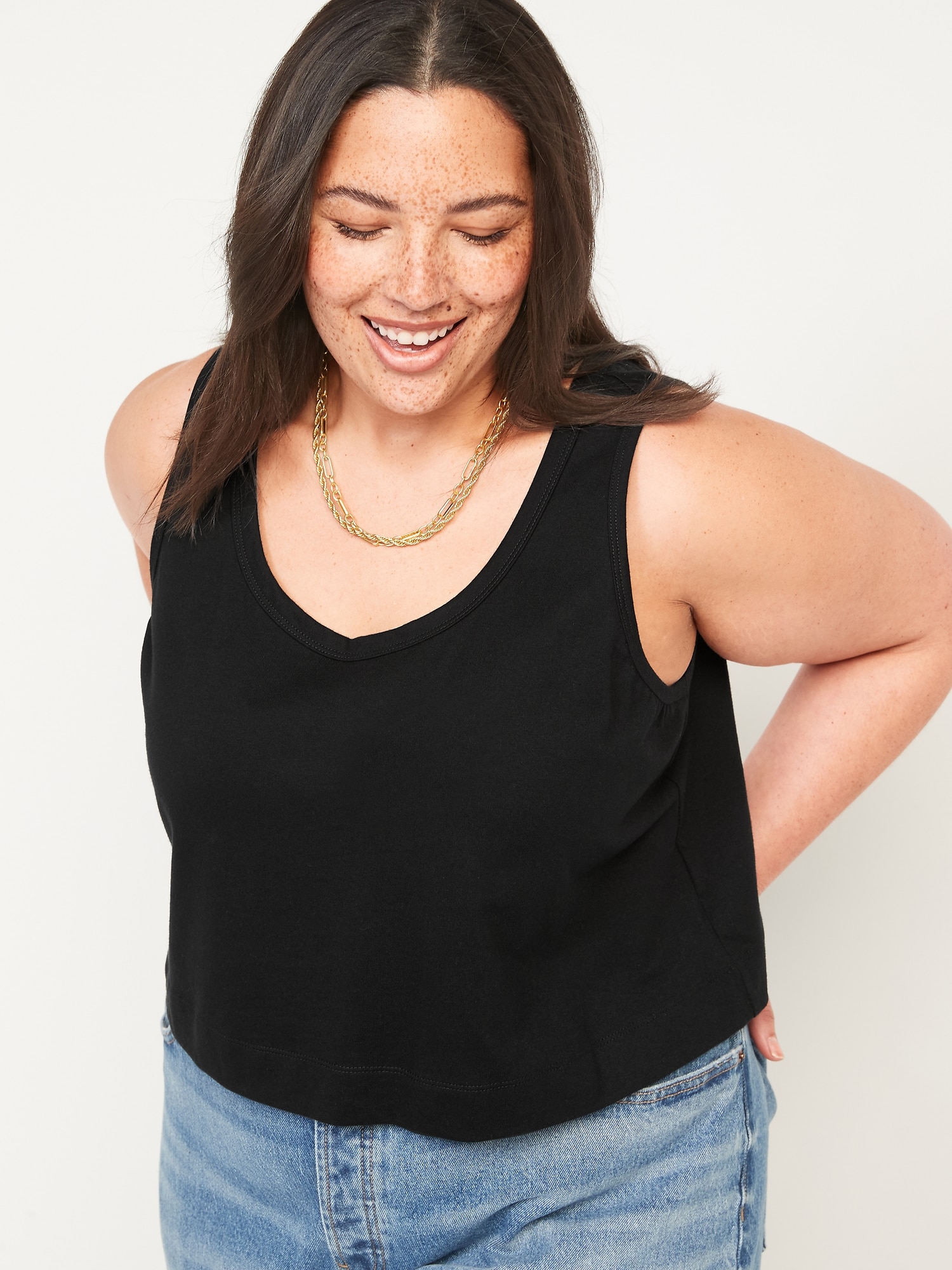 Vintage Cropped Tank Top for Women | Old Navy