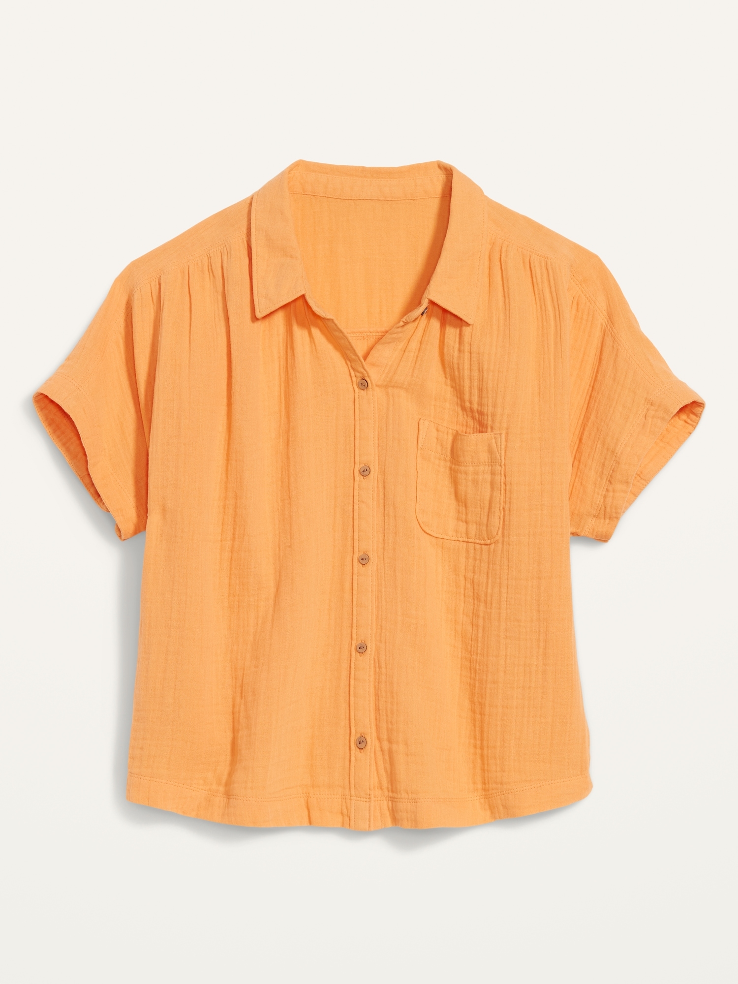 Short-Sleeve Loose Shirt for Women | Old Navy