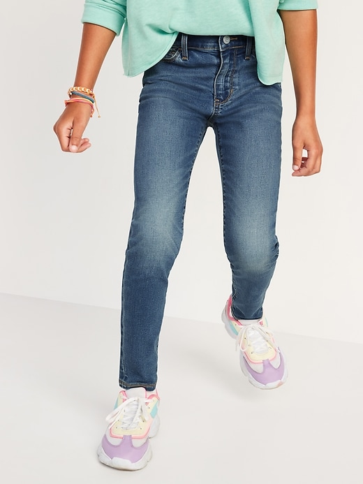 High-Waisted Built-In Tough Rockstar Super Skinny Jeggings for Girls