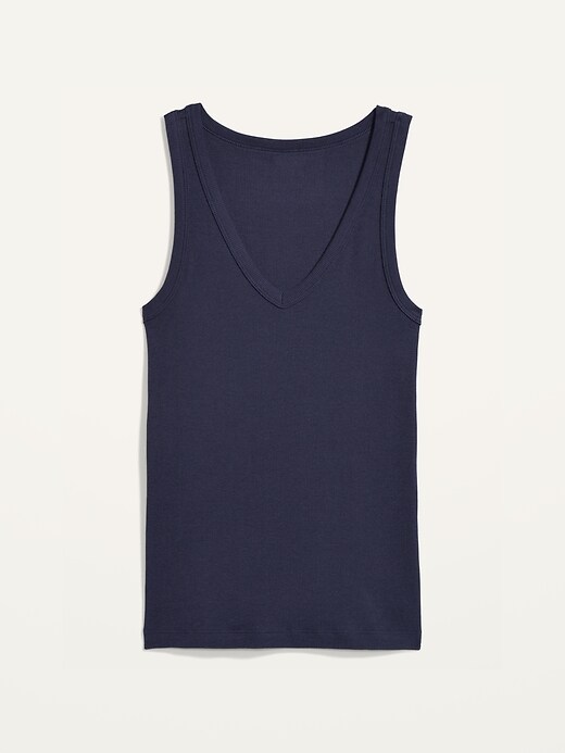 Image number 4 showing, First-Layer Rib-Knit V-Neck Tank Top for Women