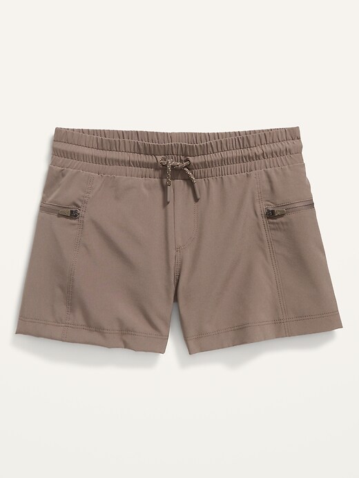 High-Waisted StretchTech Zip-Pocket Performance Shorts for Girls | Old Navy