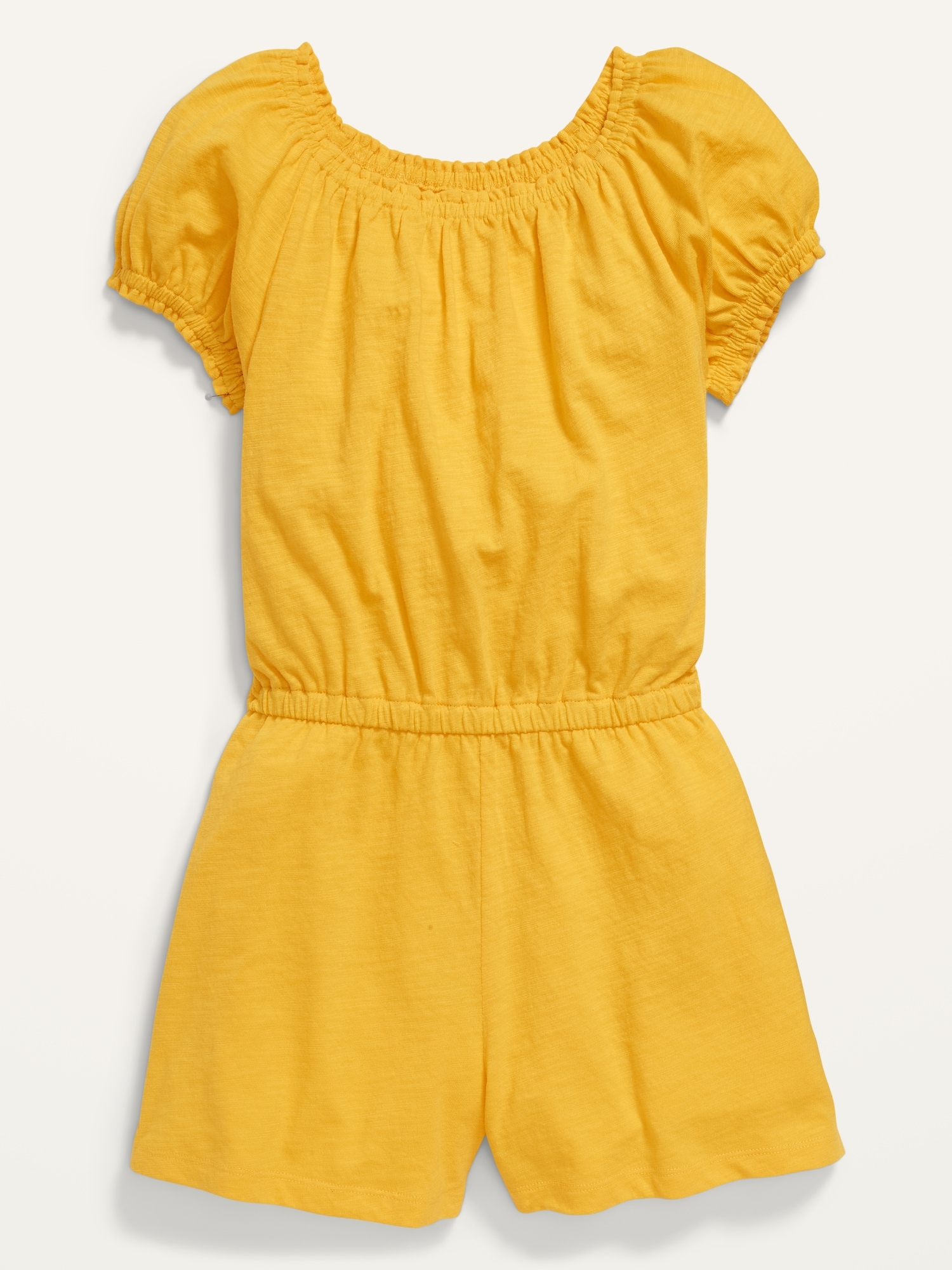 PuffSleeve SlubKnit Romper for Girls Old Navy