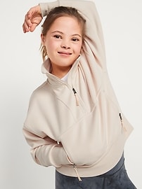 View large product image 3 of 3. Quarter-Zip Dynamic Fleece Performance Sweatshirt for Girls