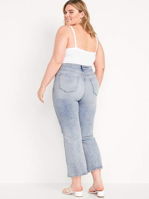 Image number 8 showing, Higher High-Waisted Crop Flare Jeans for Women