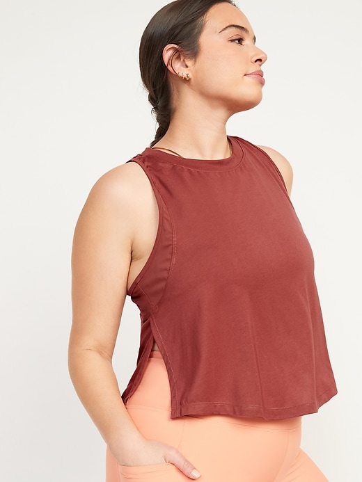 Image number 3 showing, UltraLite Sleeveless Cropped Top