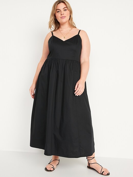 Image number 6 showing, Cotton-Poplin Cami Maxi Swing Dress for Women