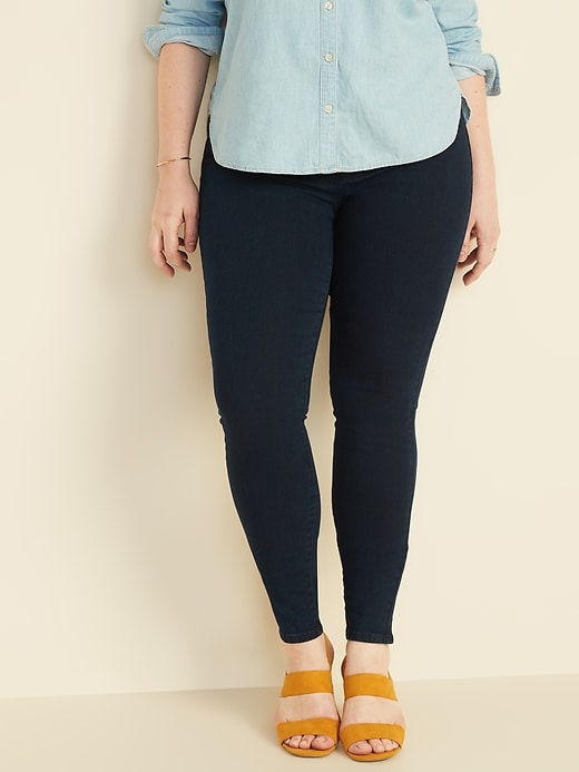 Image number 5 showing, Mid-Rise Wow Super Skinny Pull-On Jeggings for Women