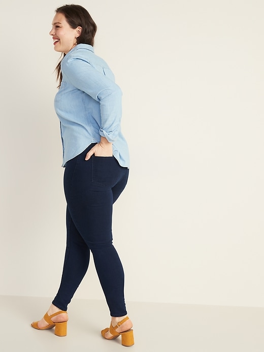 Image number 6 showing, Mid-Rise Wow Super Skinny Pull-On Jeggings for Women