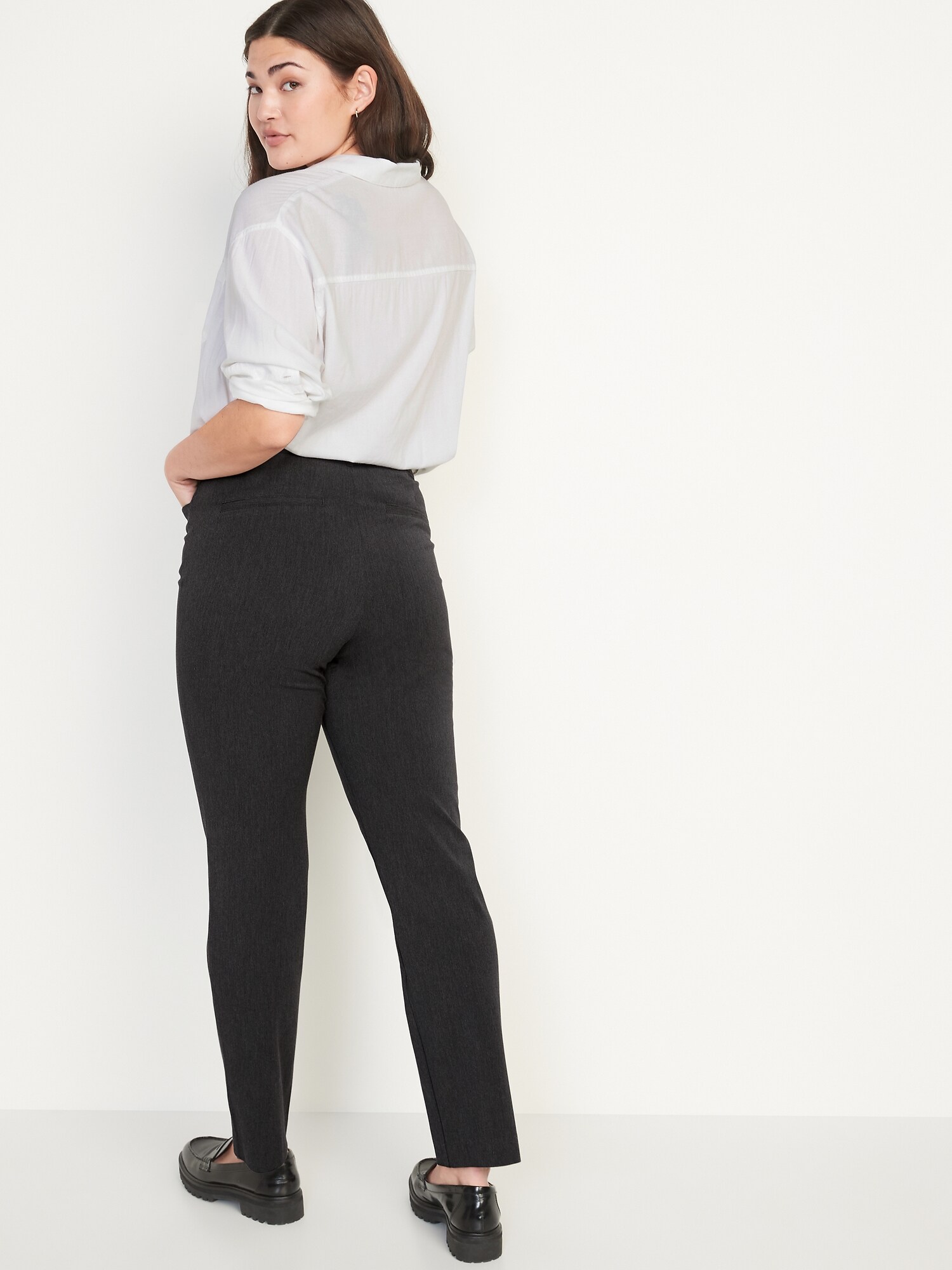 High-Waisted Pixie Straight Ankle Pants for Women | Old Navy