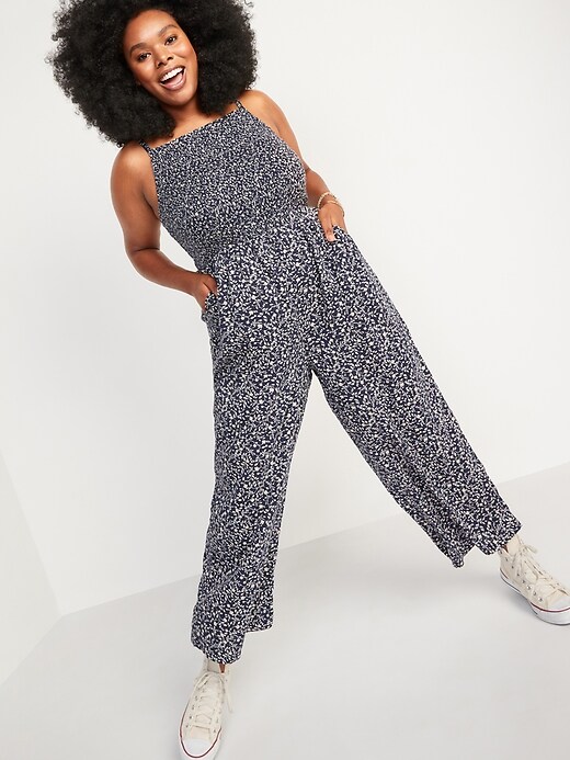 Image number 5 showing, Smocked Cami Jumpsuit for Women