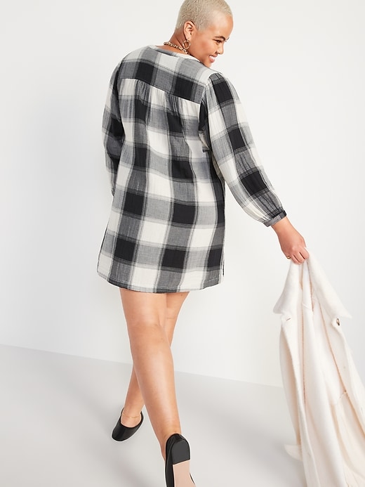 old navy plaid shirt dress Plaid Midi Shirt Dress for Women