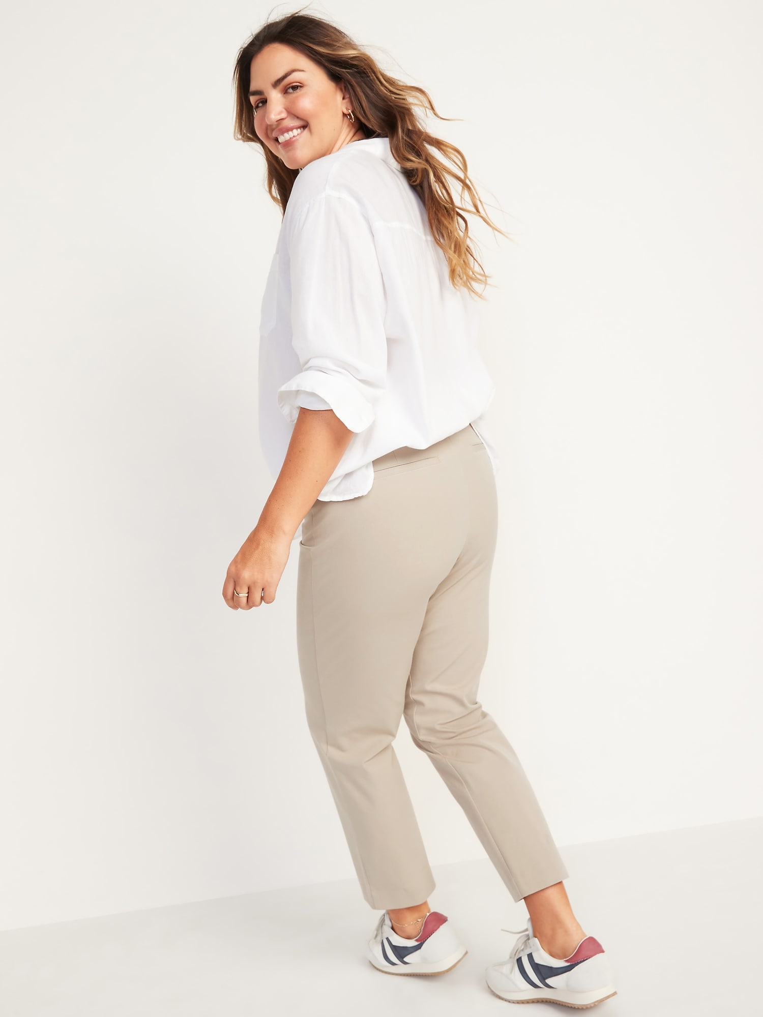 High-Waisted Pixie Straight-Leg Ankle Pants for Women | Old Navy