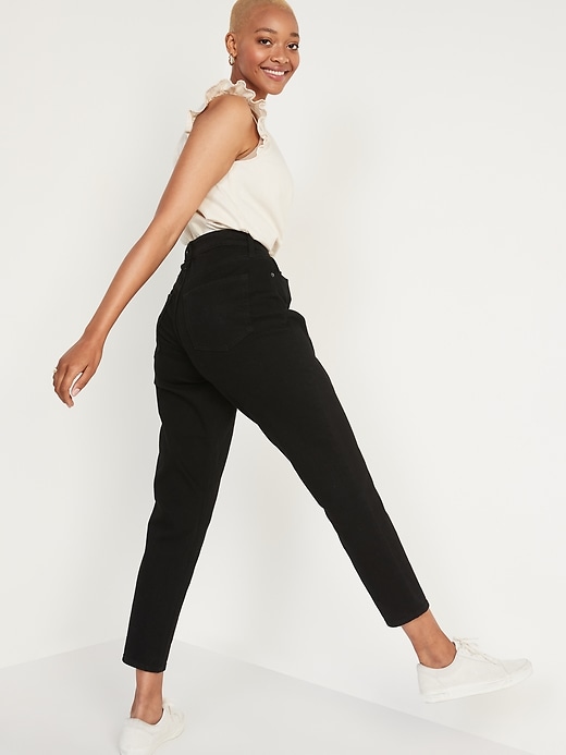 Image number 2 showing, Curvy High-Waisted OG Straight Black Ankle Jeans for Women