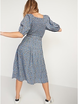 Verity floral clearance midi wrap dress