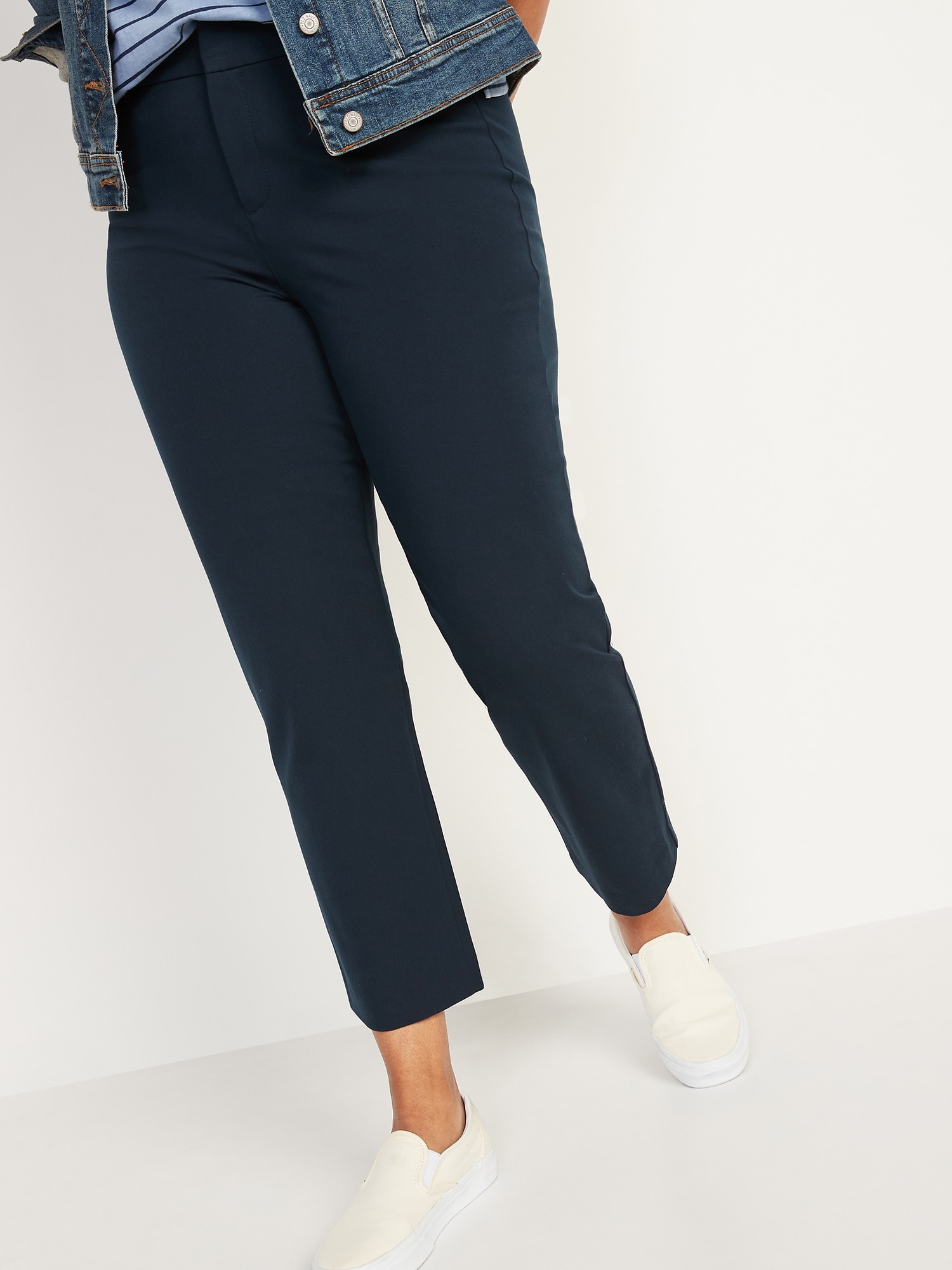 High-Waisted Pixie Straight Ankle Pants for Women | Old Navy