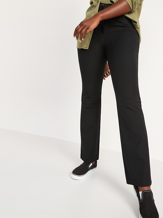 Image number 5 showing, High-Waisted Pixie Full-Length Flare Pants for Women