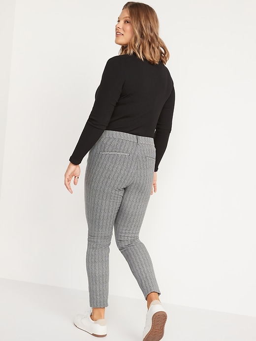 Image number 4 showing, High-Waisted Pixie Printed Full-Length Pants for Women