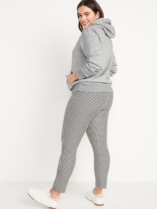 Image number 5 showing, High-Waisted Pixie Houndstooth Ankle Pants