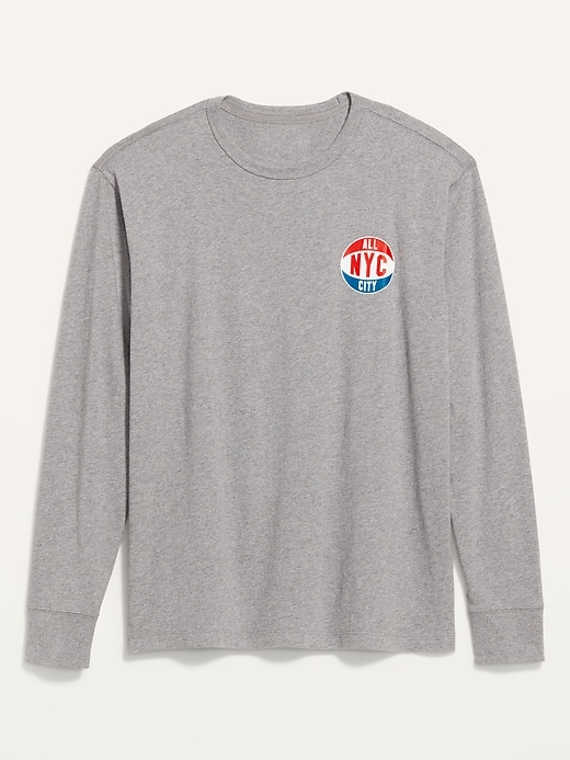 Image number 4 showing, Oversized Graphic Long-Sleeve T-Shirt