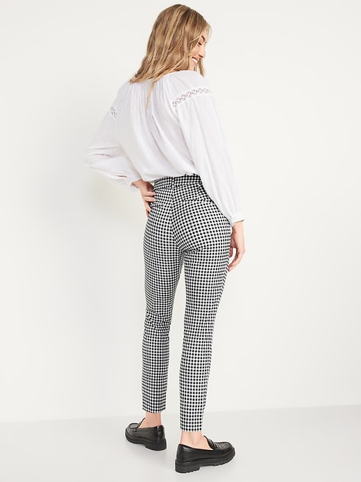 Image number 2 showing, High-Waisted Gingham Pixie Ankle Pants for Women