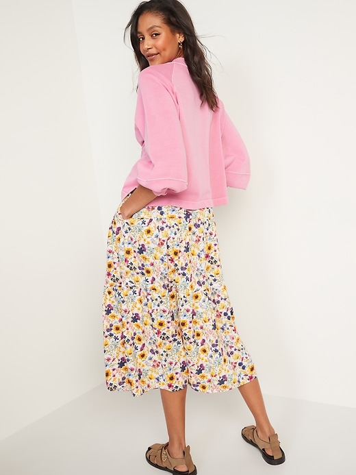 Image number 2 showing, Tiered Floral-Print Maxi Skirt