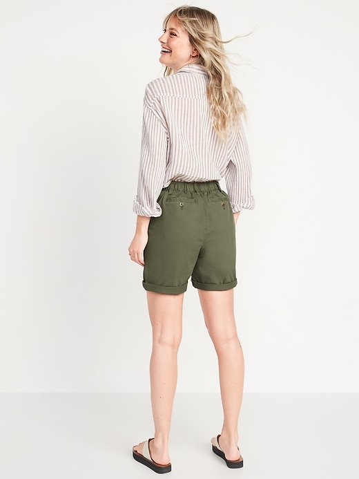Image number 2 showing, High-Waisted OGC Chino Shorts for Women -- 7-inch inseam