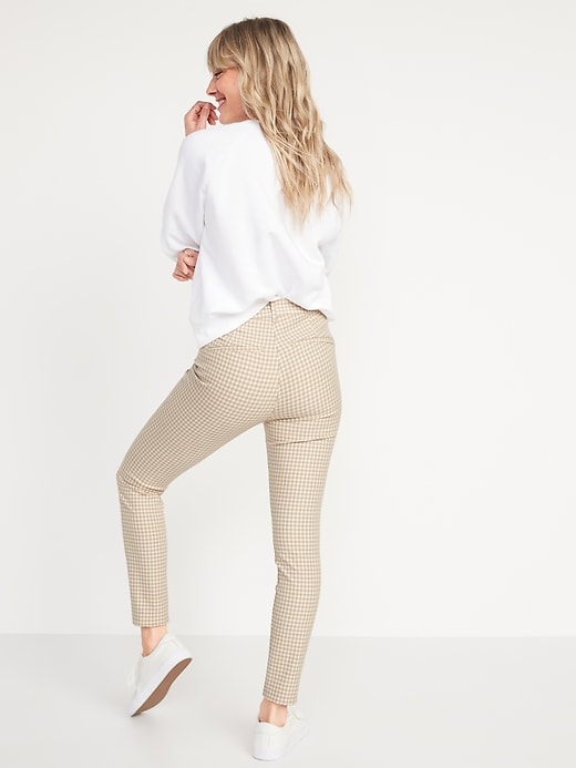 Image number 2 showing, High-Waisted Houndstooth Pixie Skinny Pants for Women