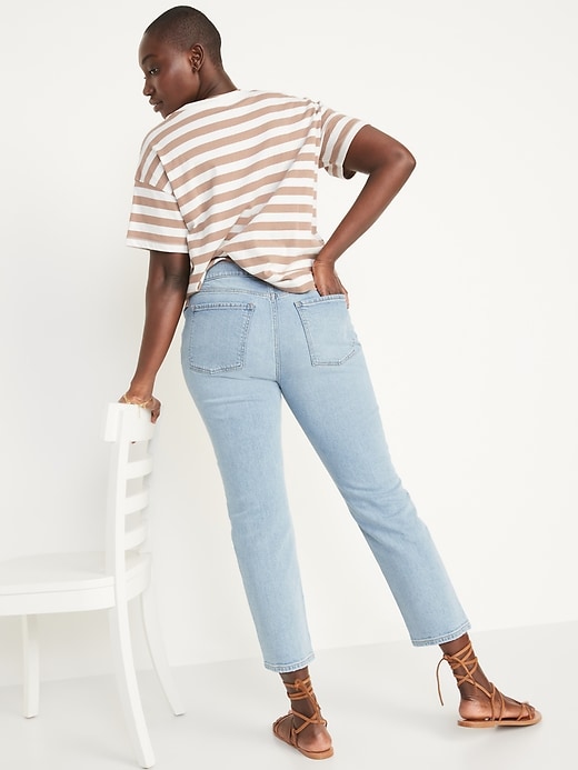 Image number 2 showing, Mid-Rise Boyfriend Straight Ripped Jeans for Women