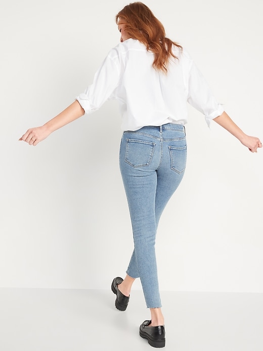 Image number 2 showing, Mid-Rise Rockstar Super-Skinny Ripped Cut-Off Ankle Jeans