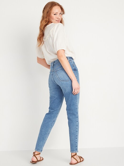 Image number 2 showing, High-Waisted O.G. Straight Medium-Wash Extra Stretch Jeans for Women