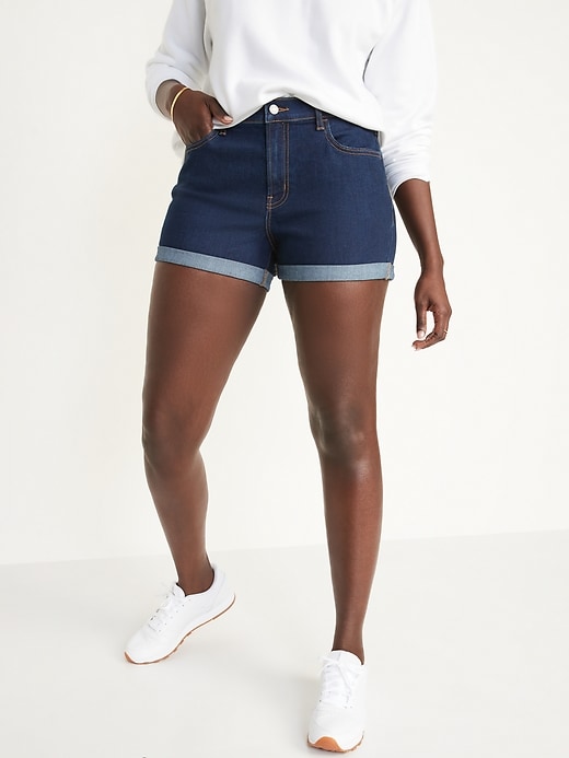 Image number 5 showing, Mid-Rise Wow Jean Shorts -- 3-inch inseam