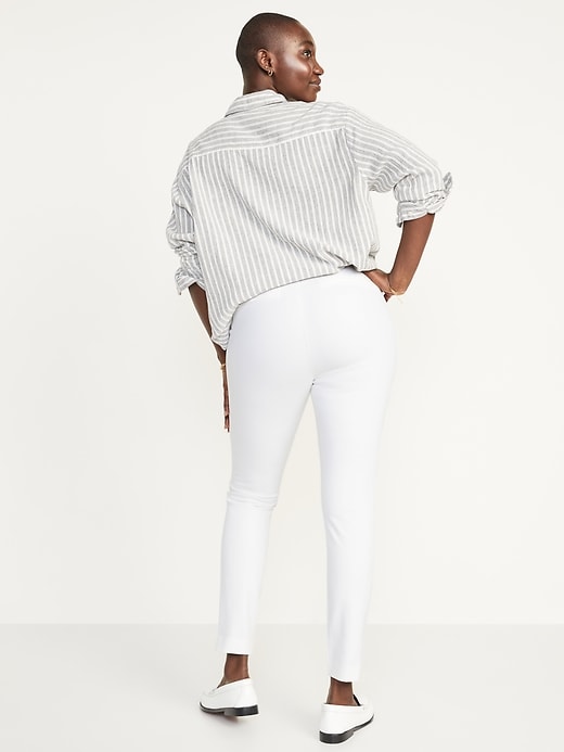 Image number 6 showing, High-Waisted White Pixie Skinny Pants for Women