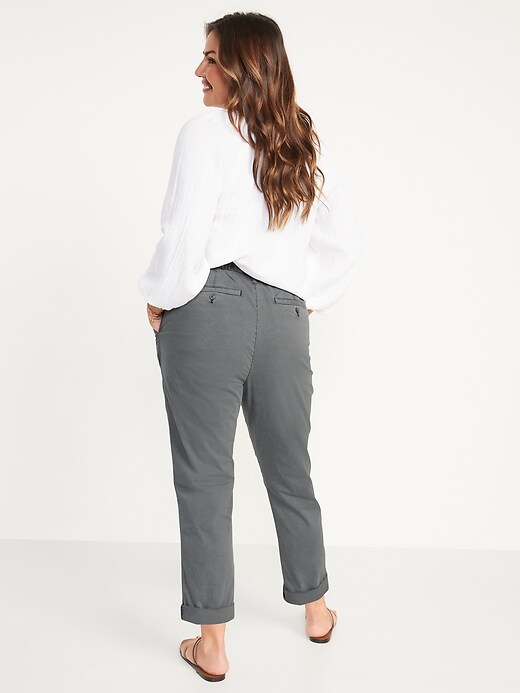 high waisted chino pants