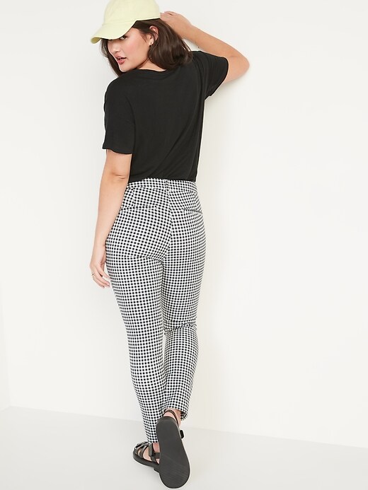 Image number 6 showing, High-Waisted Gingham Pixie Skinny Pants for Women