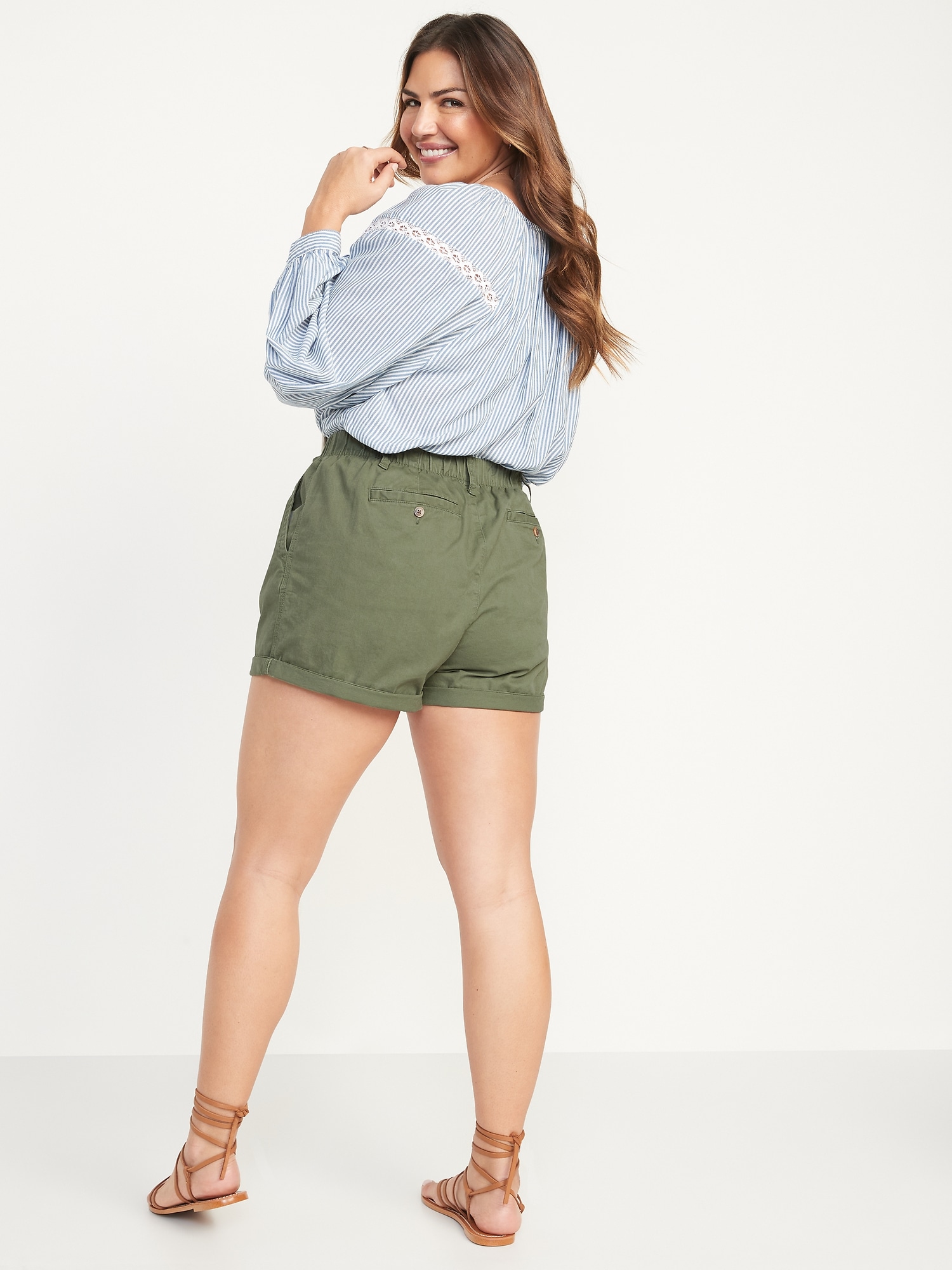 High-Waisted OGC Pull-On Chino Shorts for Women -- 3.5-inch inseam | Old  Navy