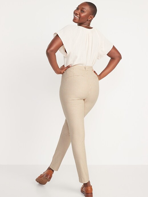 Image number 6 showing, High-Waisted Houndstooth Pixie Skinny Pants