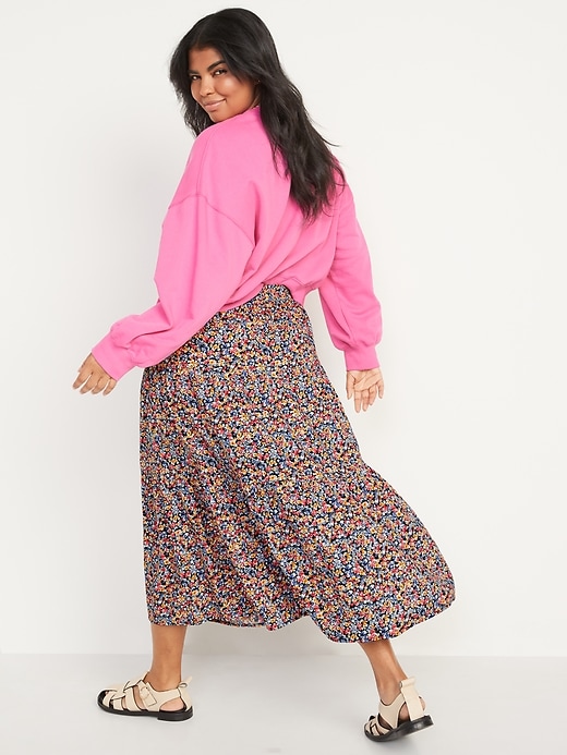 Image number 6 showing, Tiered Floral-Print Maxi Skirt for Women