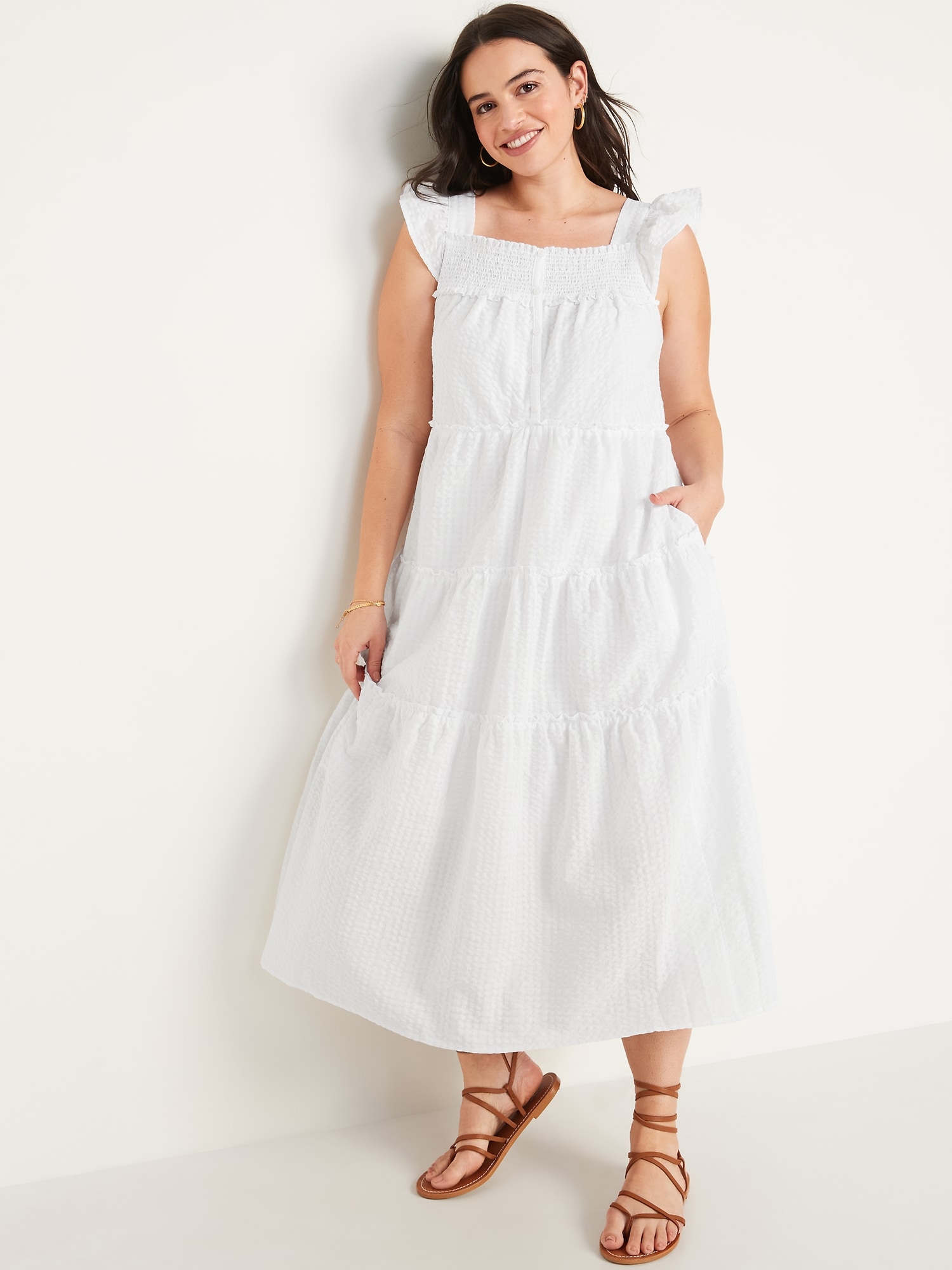 old navy white cotton dress