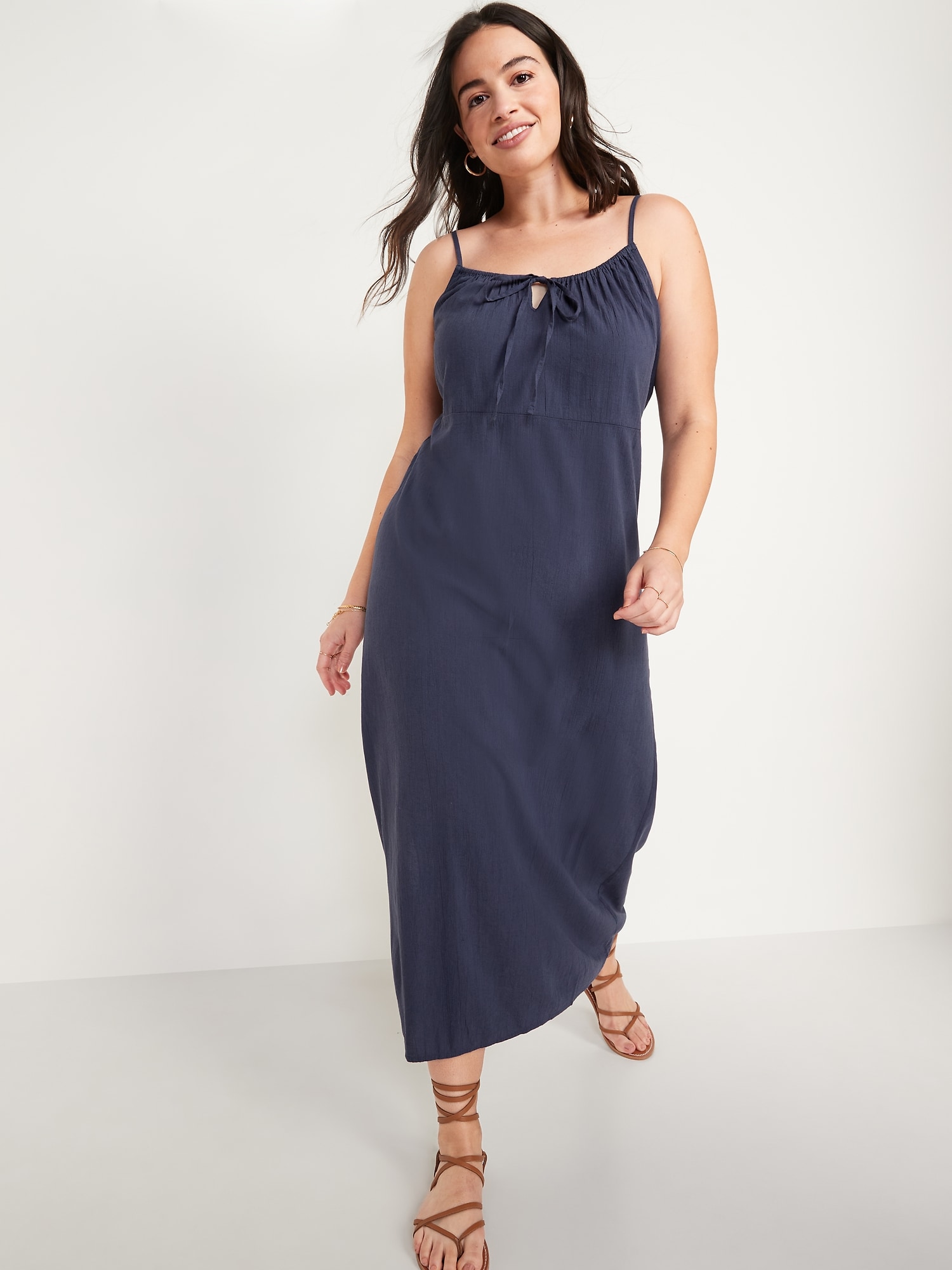 Crinkled Maxi Cami Shift Dress for Women | Old Navy