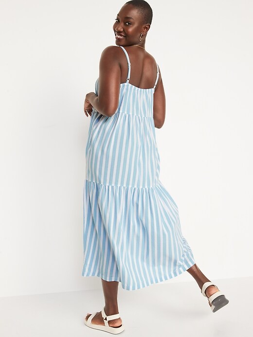 Image number 6 showing, Tiered Printed Maxi Cami Swing Dress for Women