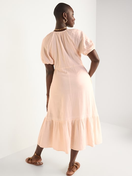 Image number 6 showing, Crinkle-Crepe Maxi Swing Dress