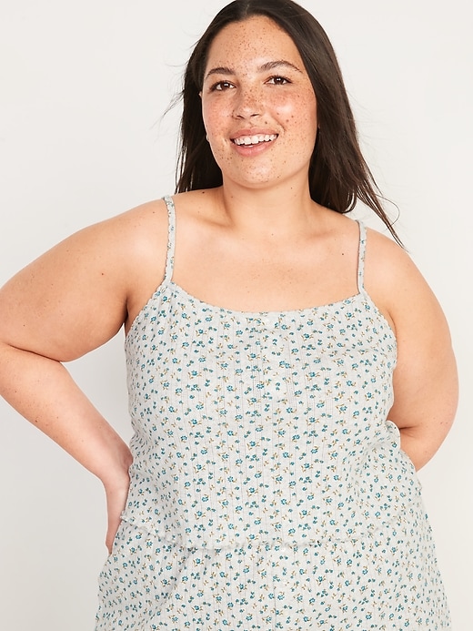 Image number 7 showing, Cropped Floral Pajama Cami Top