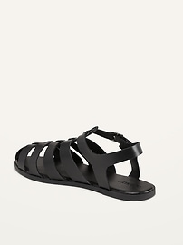 View large product image 3 of 3. Faux-Leather Fisherman Sandals for Girls